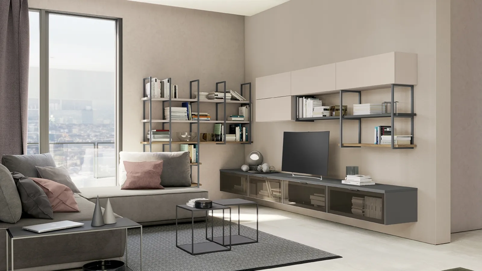 Golf Contract A03 wall unit by Colombini Casa