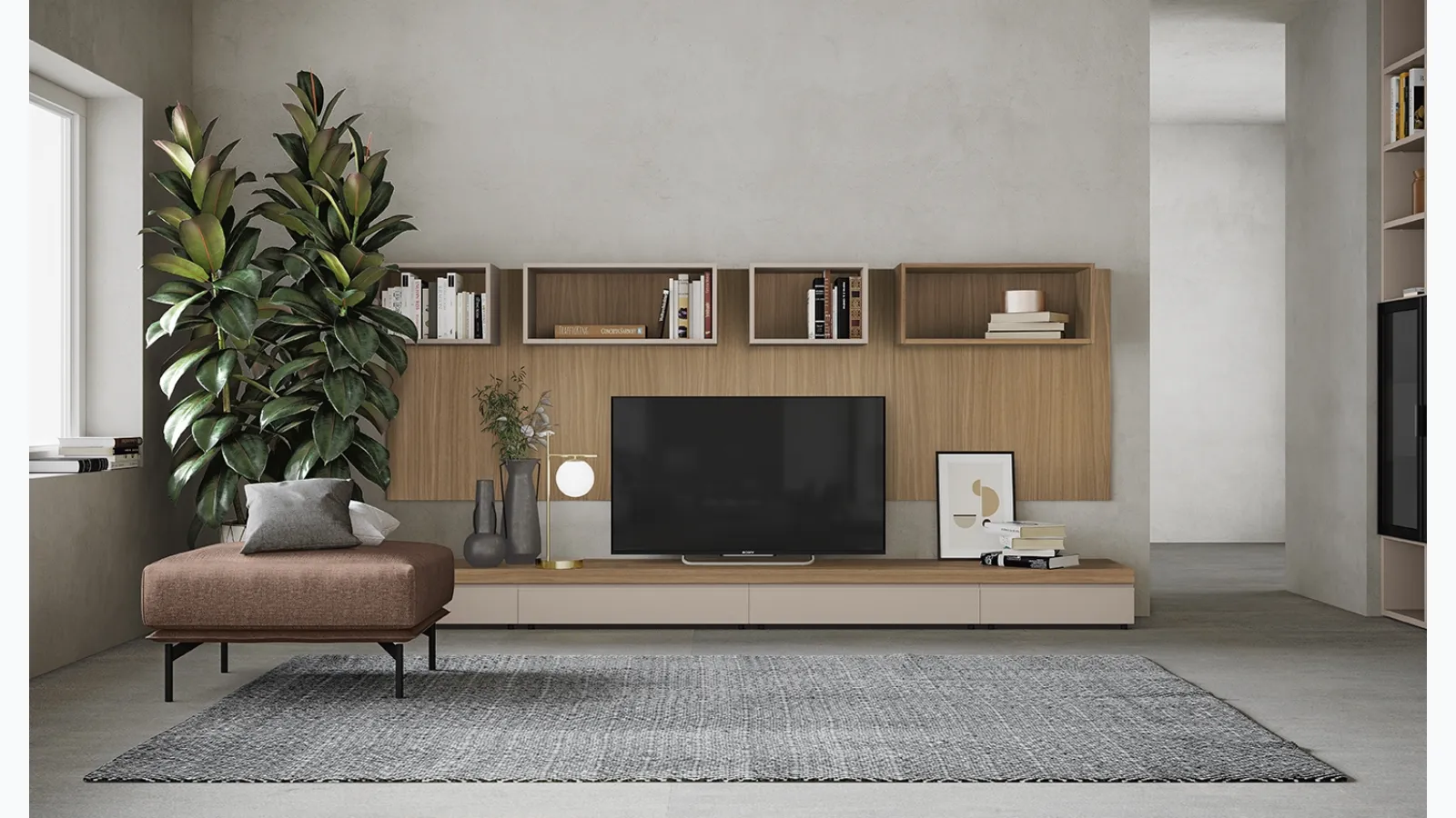 Golf Contract R02 wall unit by Colombini Casa.