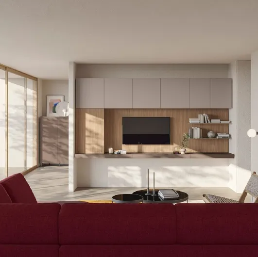The suspended Golf L01 wall unit by Colombini Casa