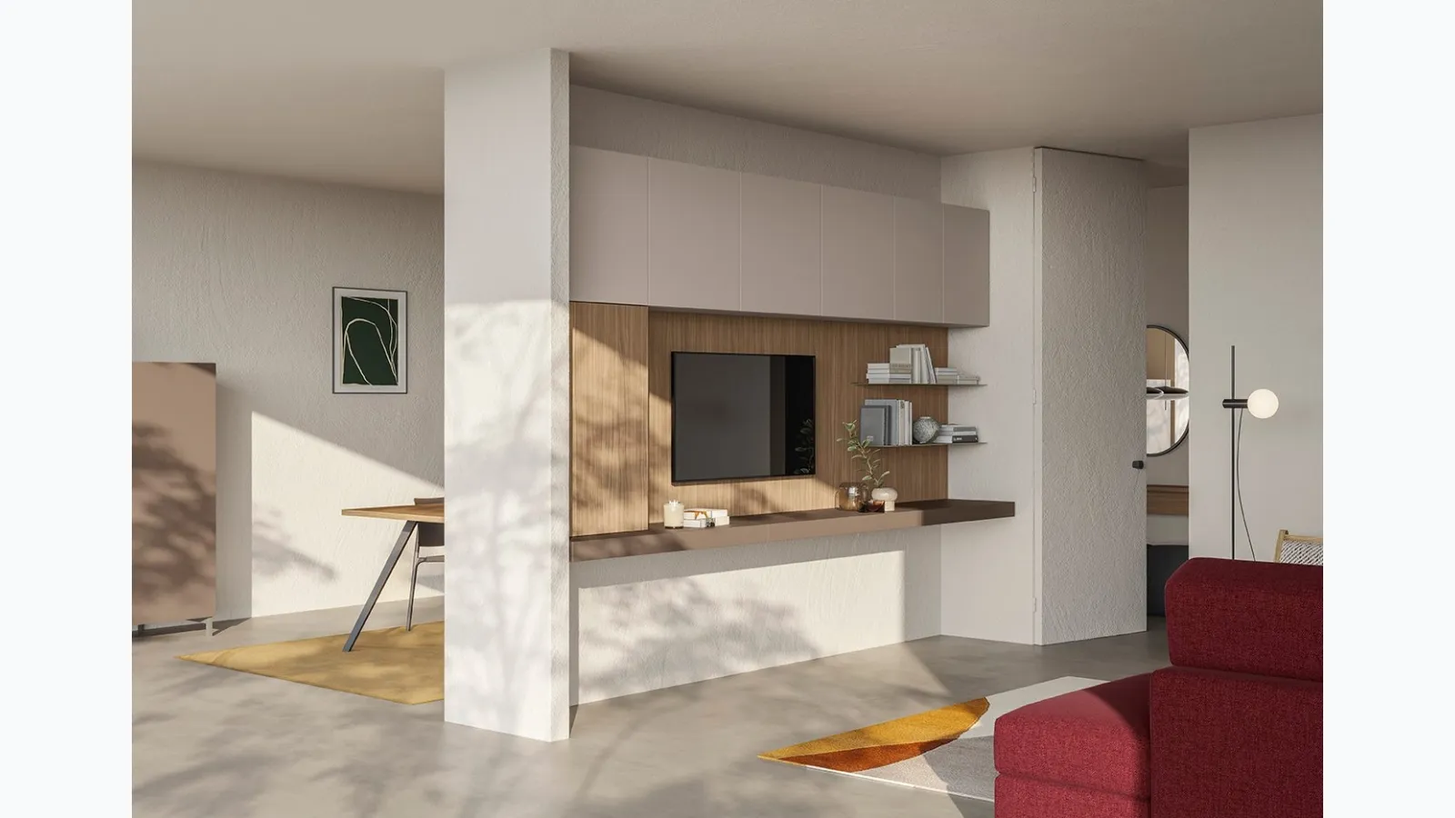 Suspended wall unit Golf L01 by Colombini Casa