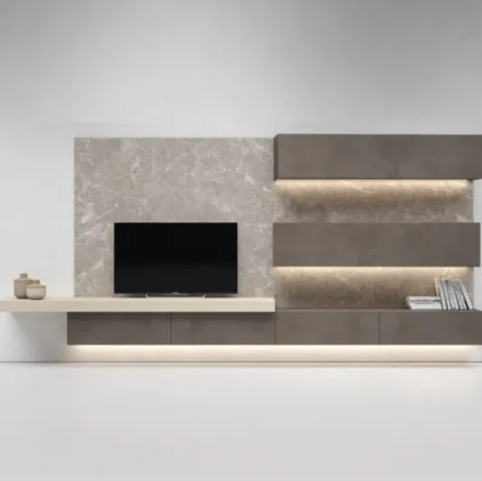 Presotto's I-ModulART H fitted wall unit.