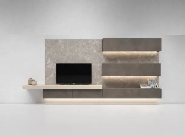 Presotto's I-ModulART H fitted wall unit.