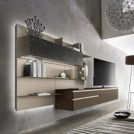 Lampo 017 Wall Unit by Sangiacomo