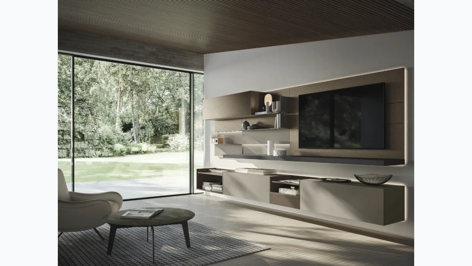 Lampo 024 wall unit by Sangiacomo