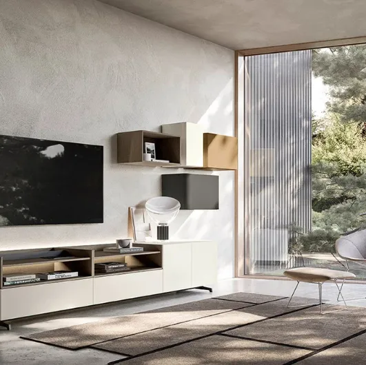 Lampo 033 wall unit by Sangiacomo.