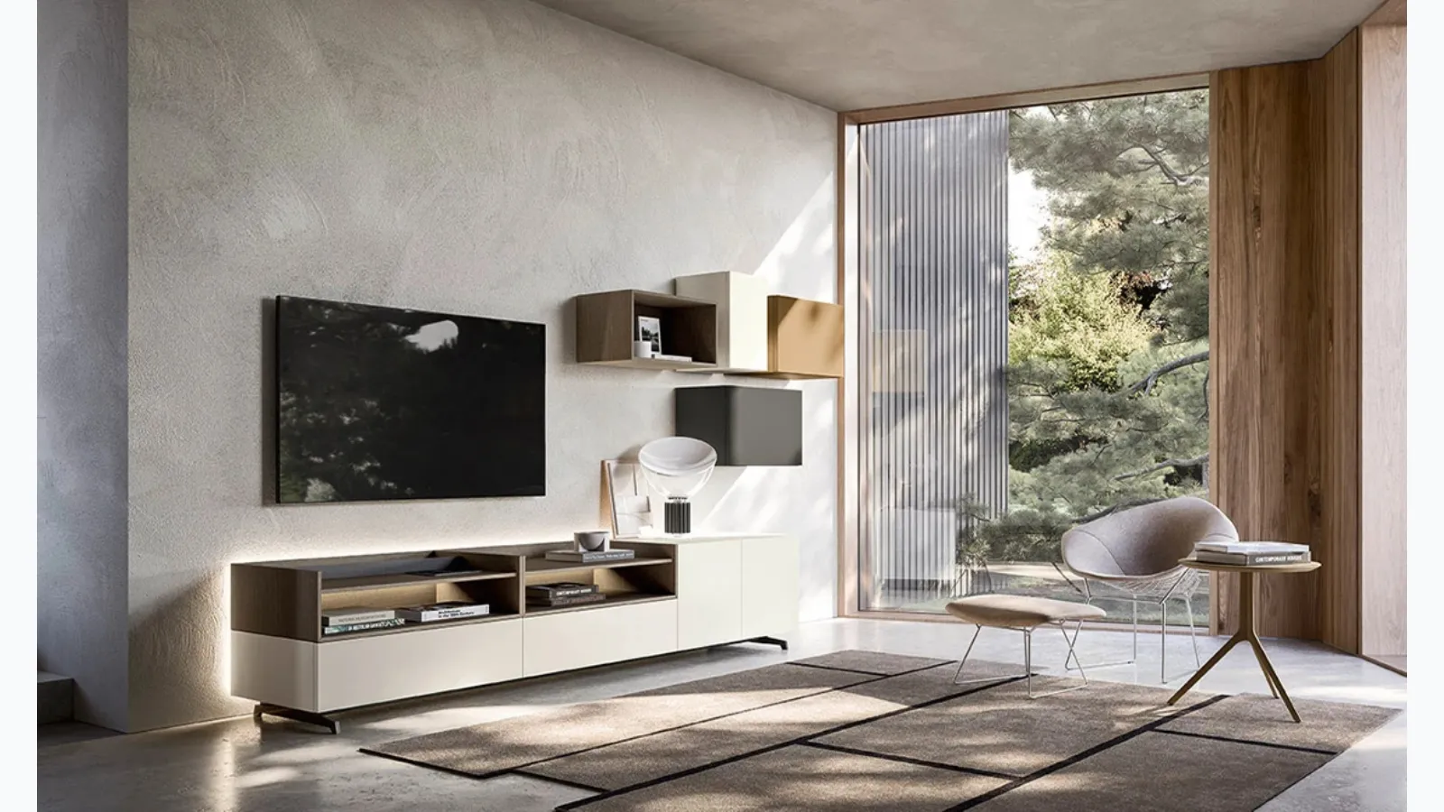 Lampo 033 wall unit by Sangiacomo.