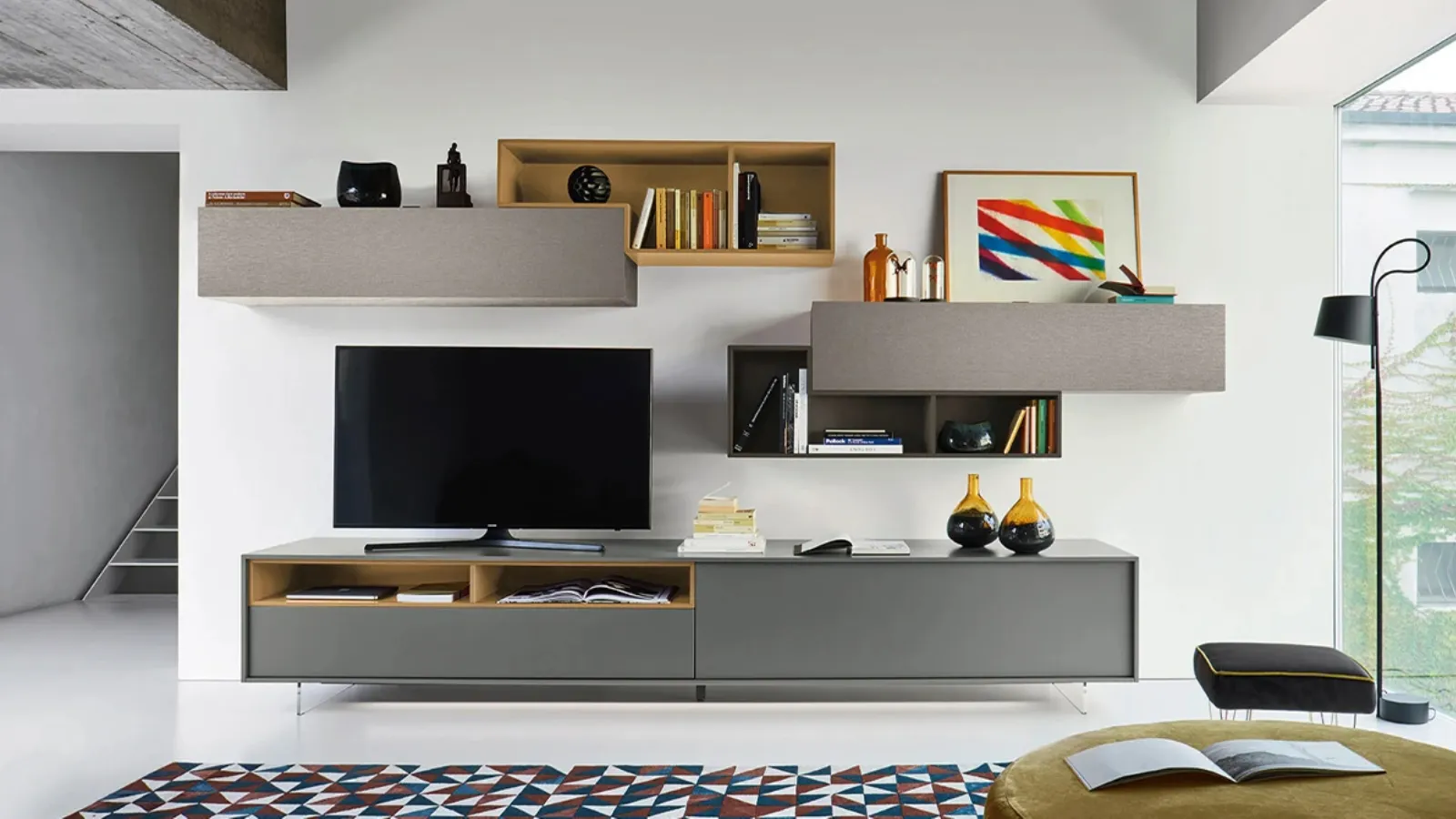 Lampo 042 Wall Unit by Sangiacomo.