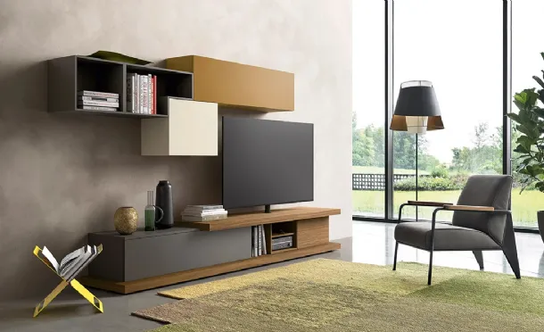 Lampo 055 wall unit by Sangiacomo