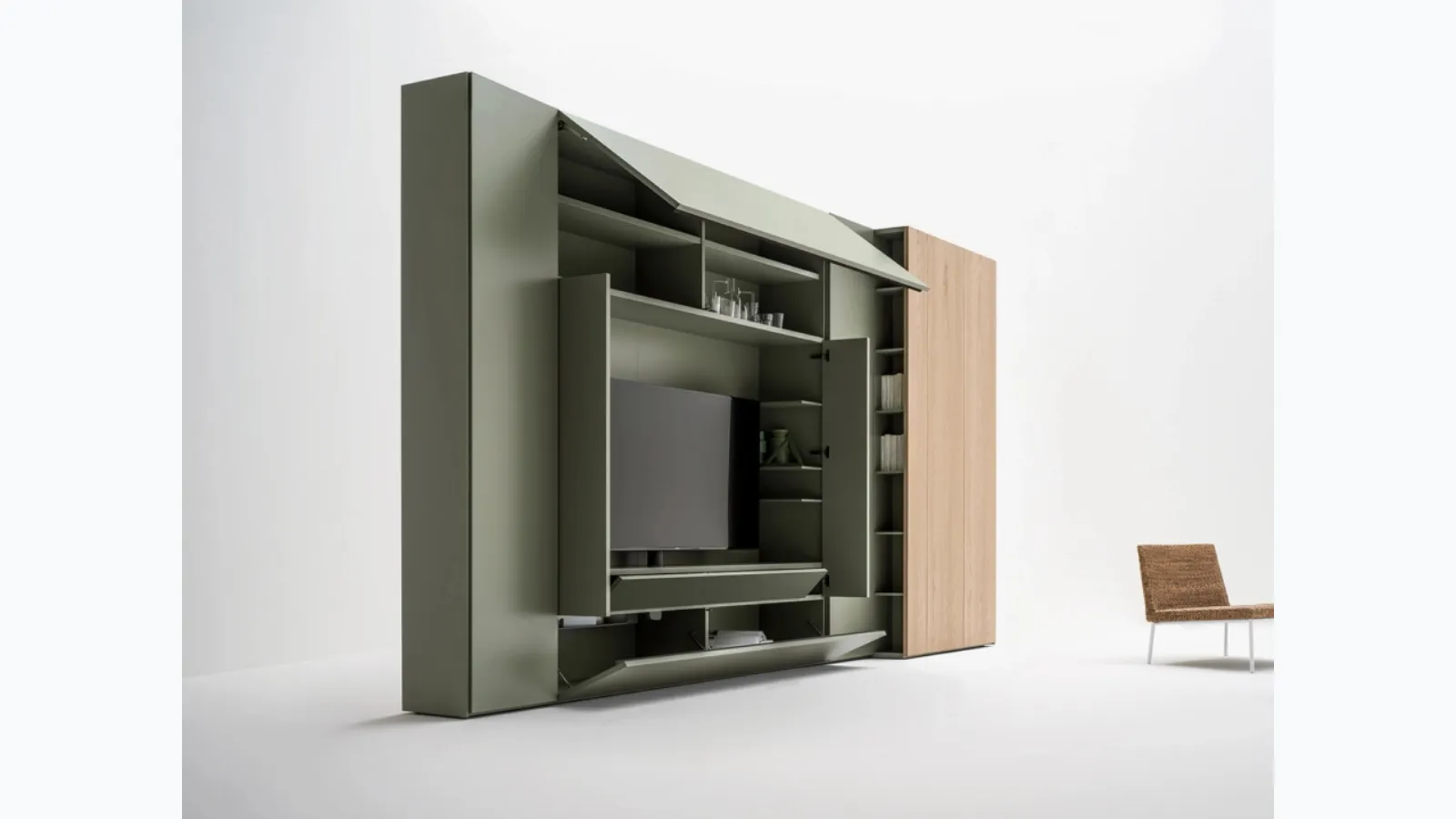 Living Roomy wall unit by Caccaro