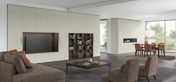 Wall unit Logica Plus UNIT 01 by Tomasella.