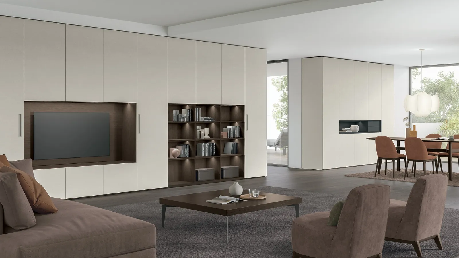 Wall unit Logica Plus UNIT 01 by Tomasella.