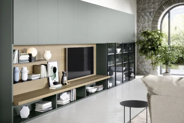 Wall Unit Shelves and Wall Plans 03 by Novamobili