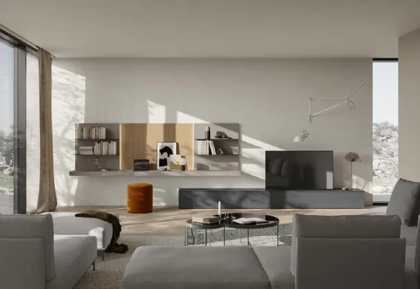 Night & Day L02 equipped wall unit by Colombini Casa.