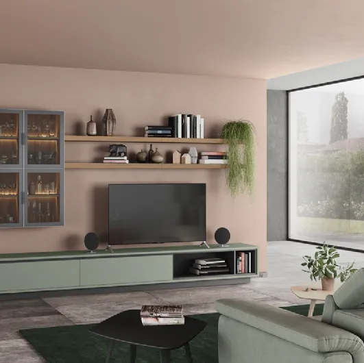 Night & Day L05 equipped wall unit by Colombini Casa.