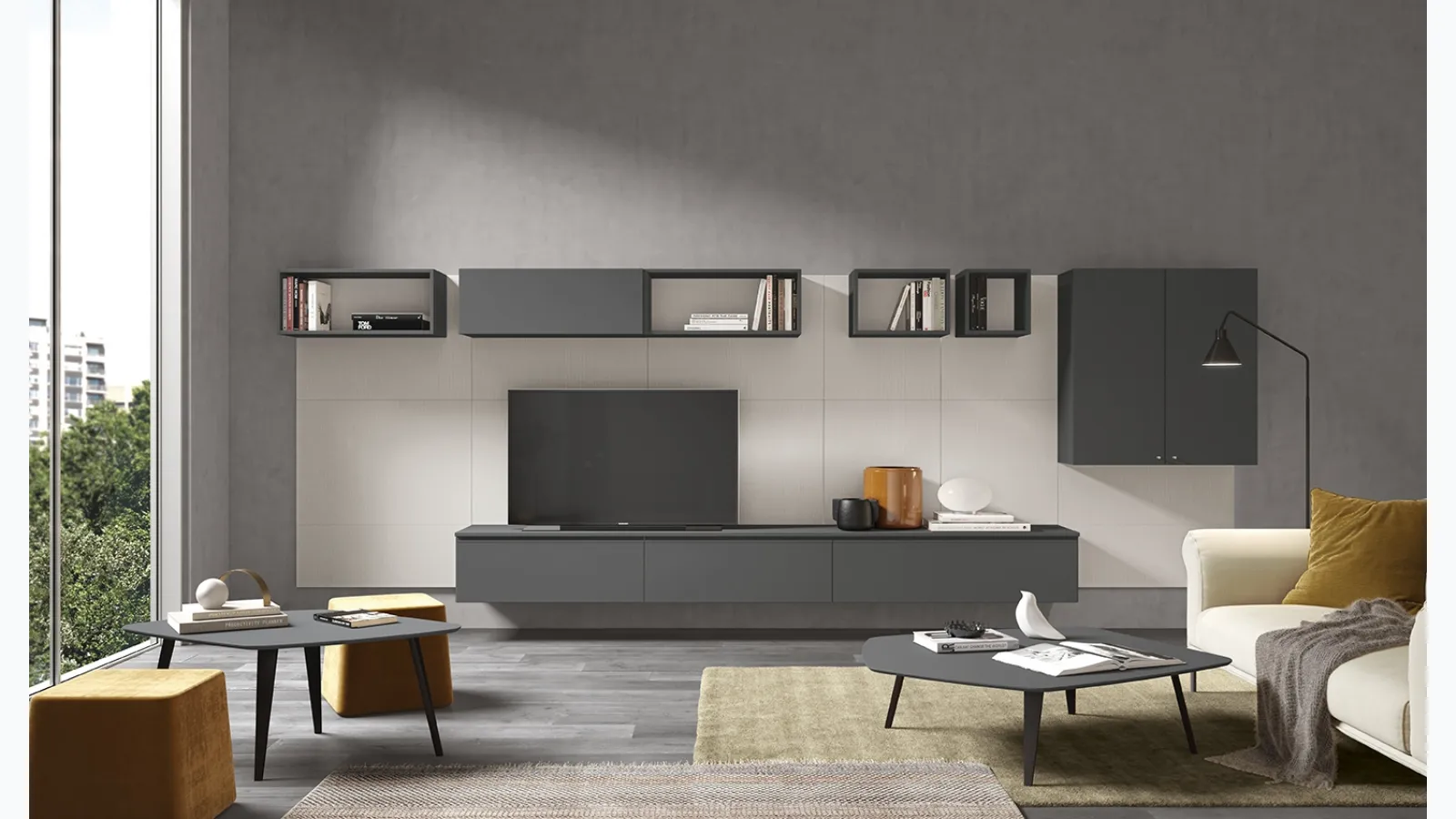 Night & Day L21 wall unit by Colombini Casa.