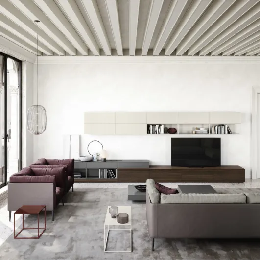 Outline wall unit by Novamobili