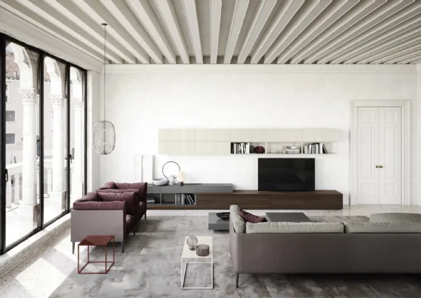 Outline wall unit by Novamobili