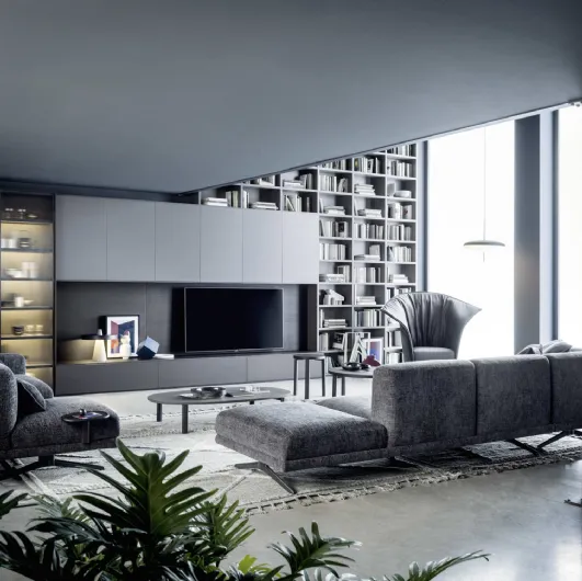 Wall Panel TV System 01 by Novamobili
