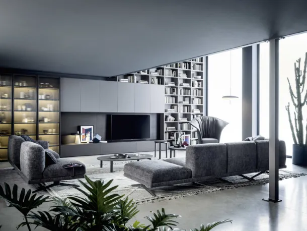 Wall Panel TV System 01 by Novamobili