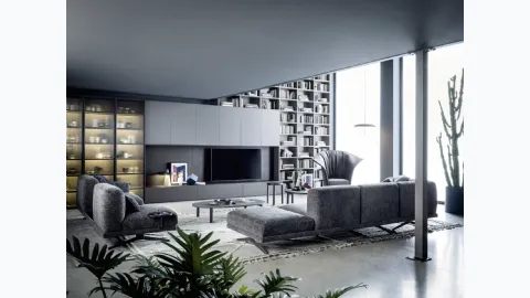 Wall Panel TV System 01 by Novamobili