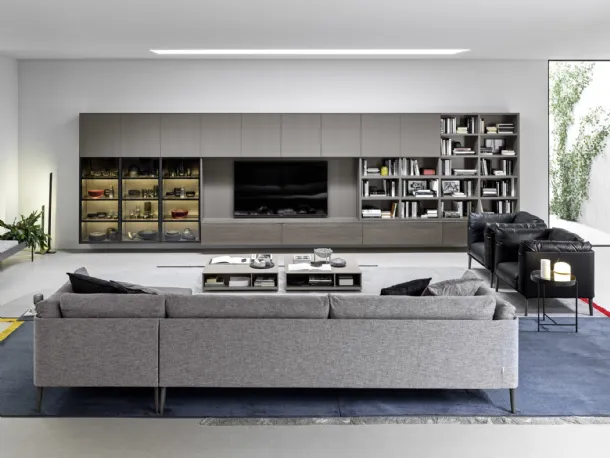 Wall Unit TV Panels 02 by Novamobili