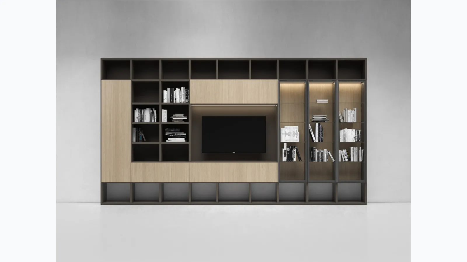 Pari & Dispari C wall unit by Presotto