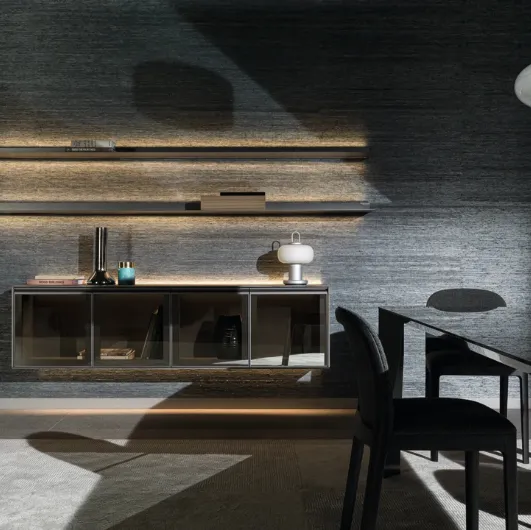 Suspended wall unit Pass Word Evolution 05 by Molteni & C