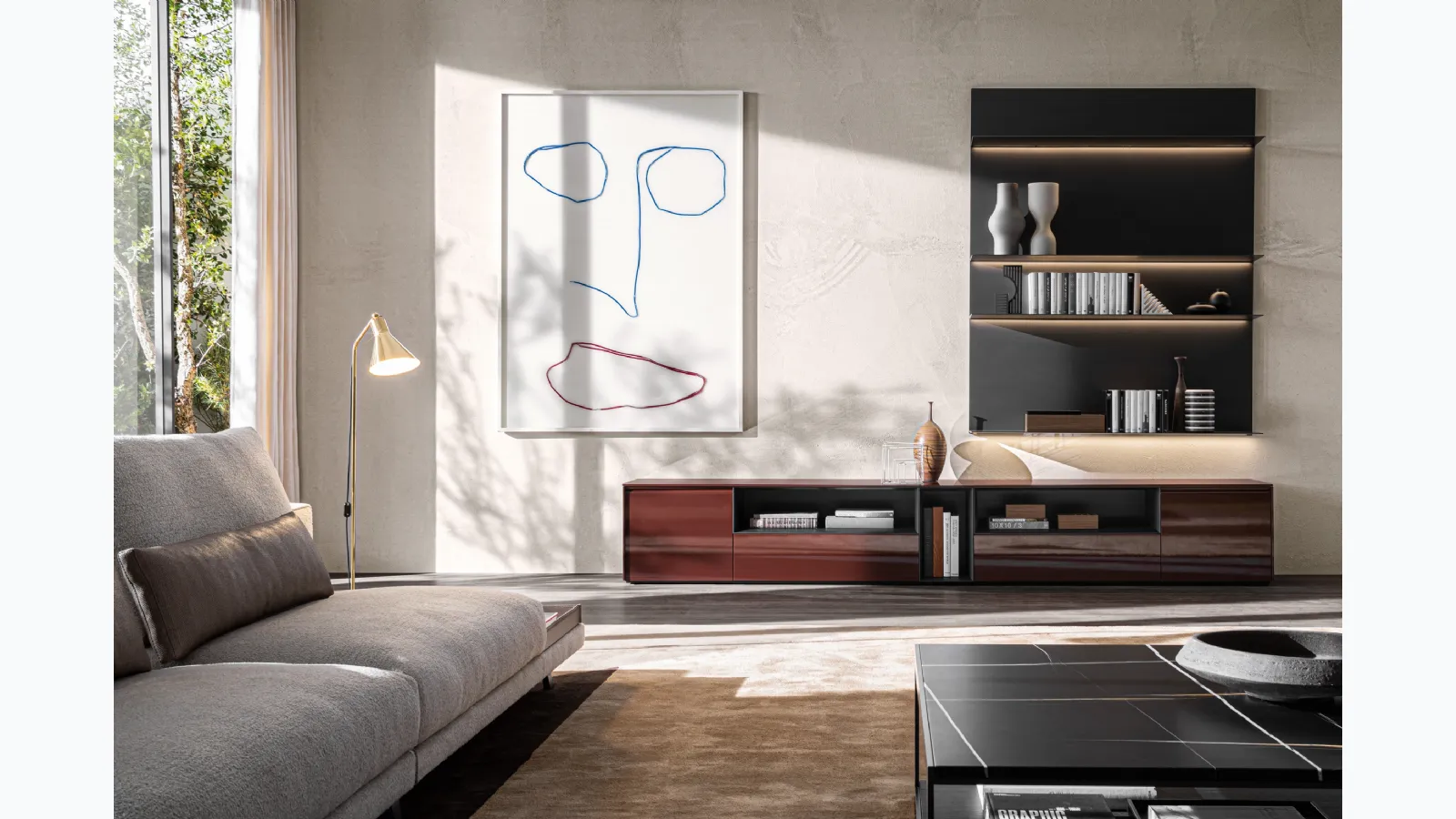 Wall Unit Pass Word Evolution 05 by Molteni & C