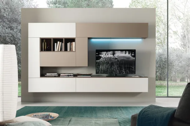 Suspended wall unit Soft Futura 02 by S75.