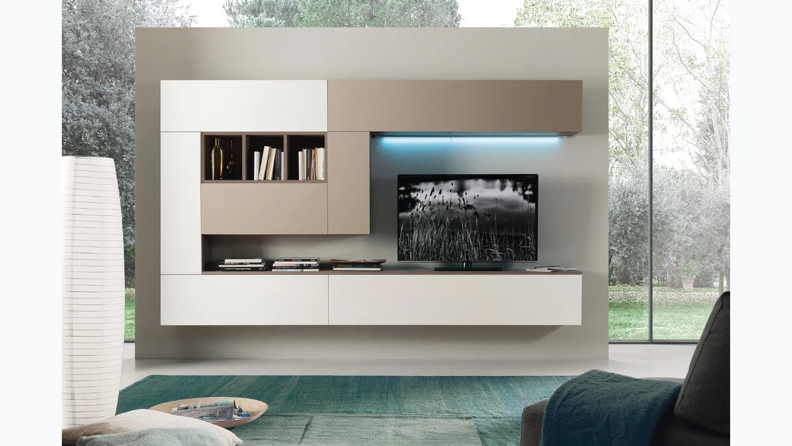 Suspended wall unit Soft Futura 02 by S75.