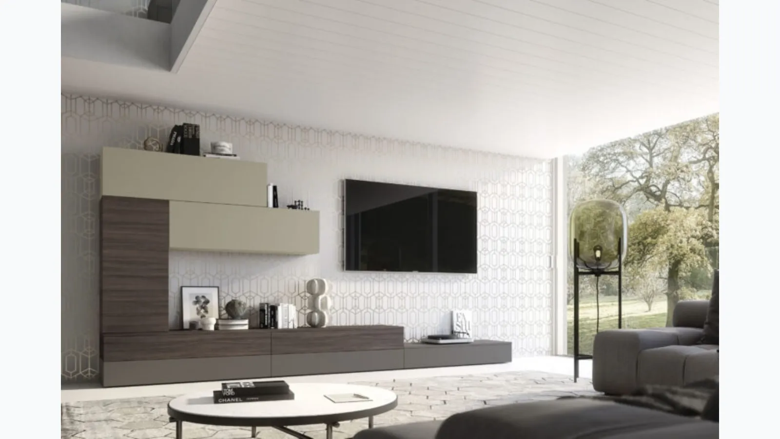 Supreme Ingrid Olmo dark 03 S75 Wall Unit