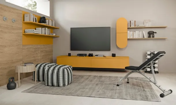 Wall unit Volo A001 by Colombini Casa