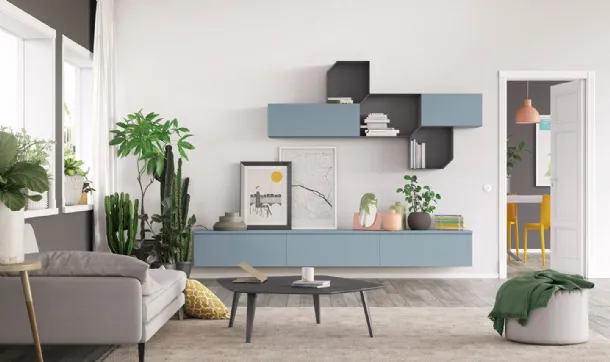 Wall unit Volo L012 by Colombini Casa
