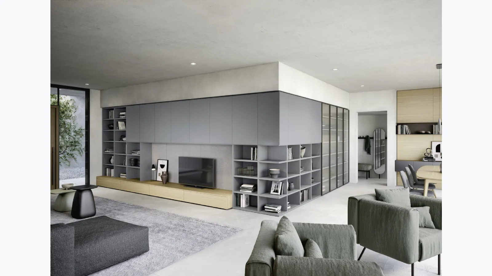 Wall 30 06 Equipped Wall Unit by Novamobili