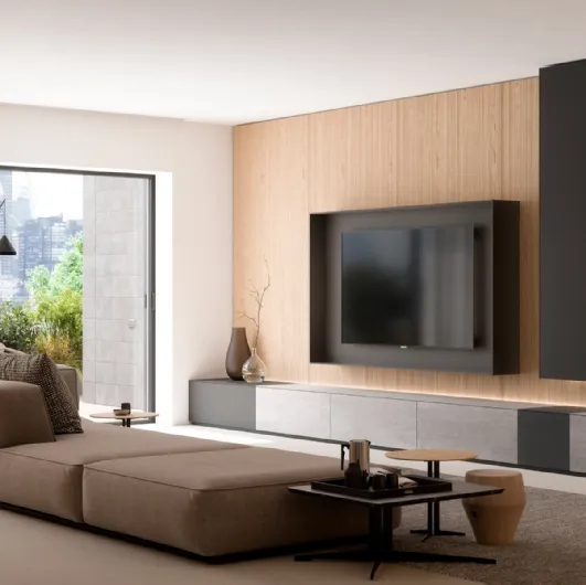 Wallover equipped wall system by Caccaro.
