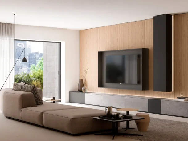 Wallover equipped wall system by Caccaro.