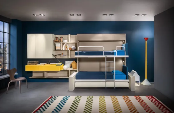 Living 17 Kali Duo Clei foldaway bunk bed open