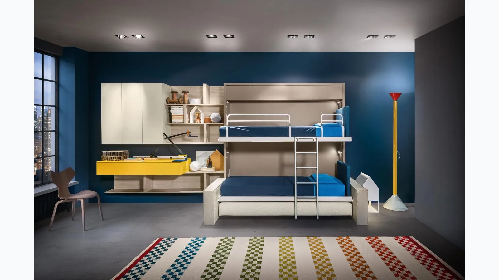 Living 17 Kali Duo Clei foldaway bunk bed open
