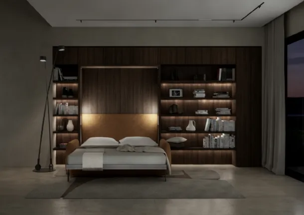 Minerva 01 wall bed by Clei