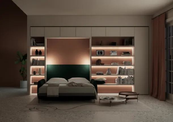 Minerva 03 wall bed by Clei