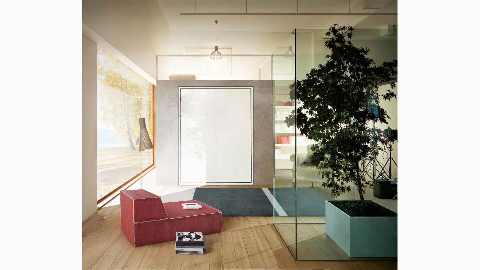 Penelope 2 Standard Murphy Bed by Clei