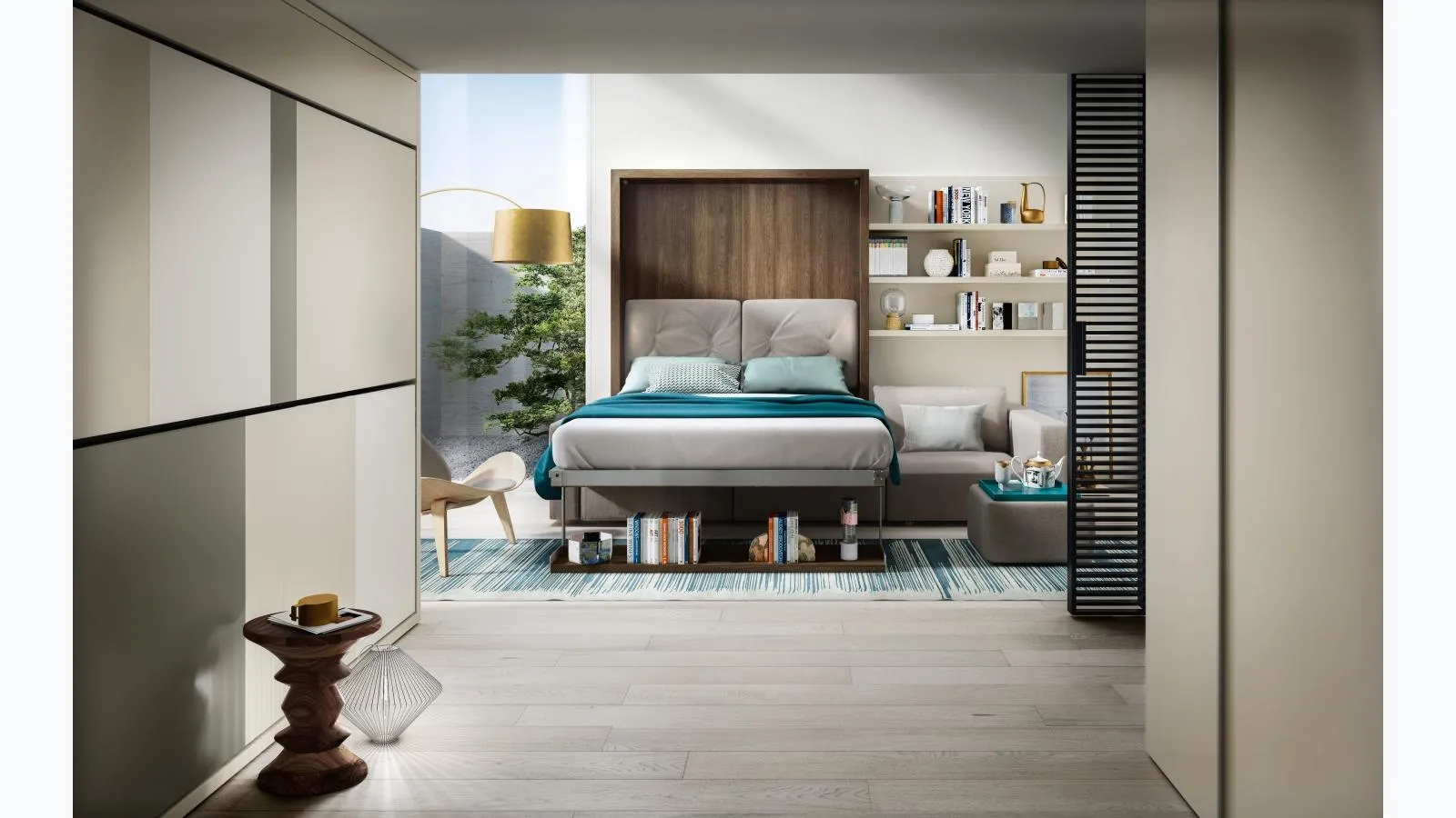 Swing 02 Concealed Bed by Clei