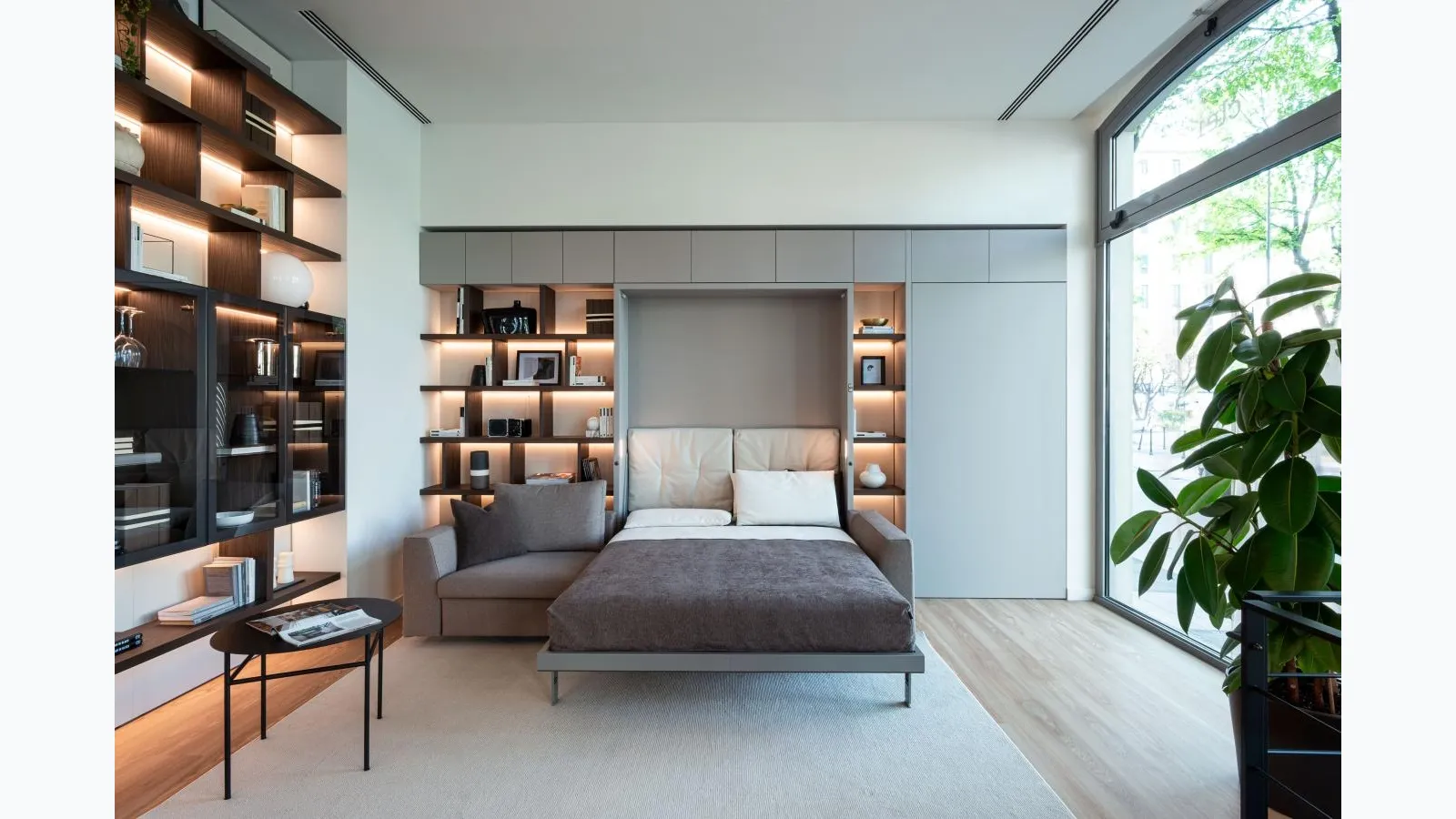 Tonale 01 wall bed by Clei