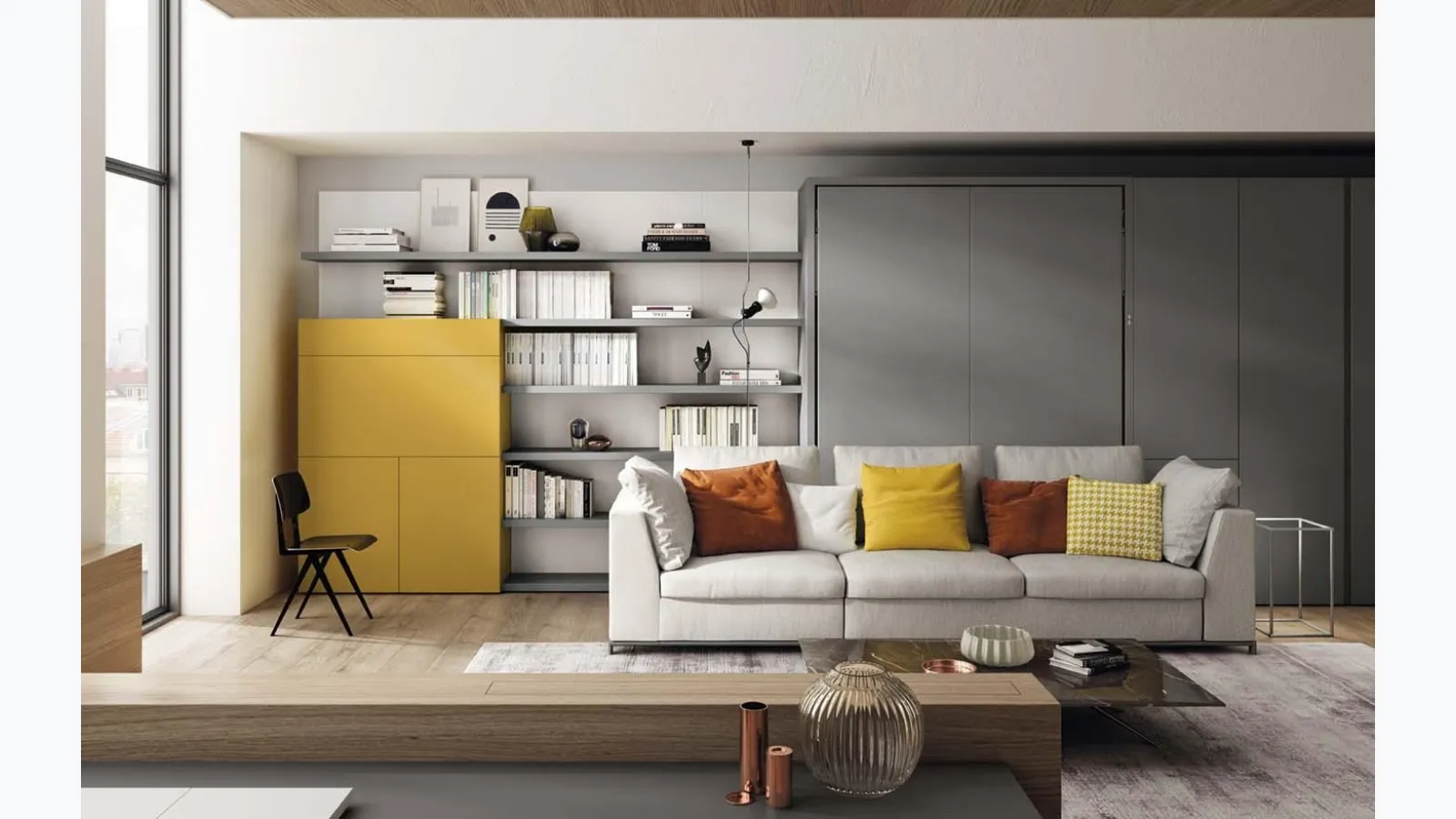 Tonale 03 retractable bed by Clei