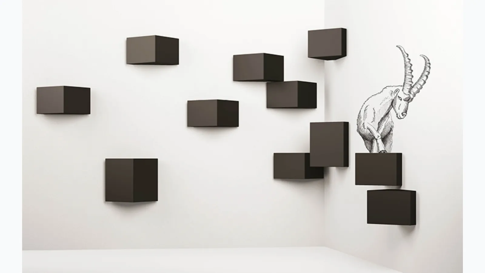Suspended mobile by Minotti Italia.