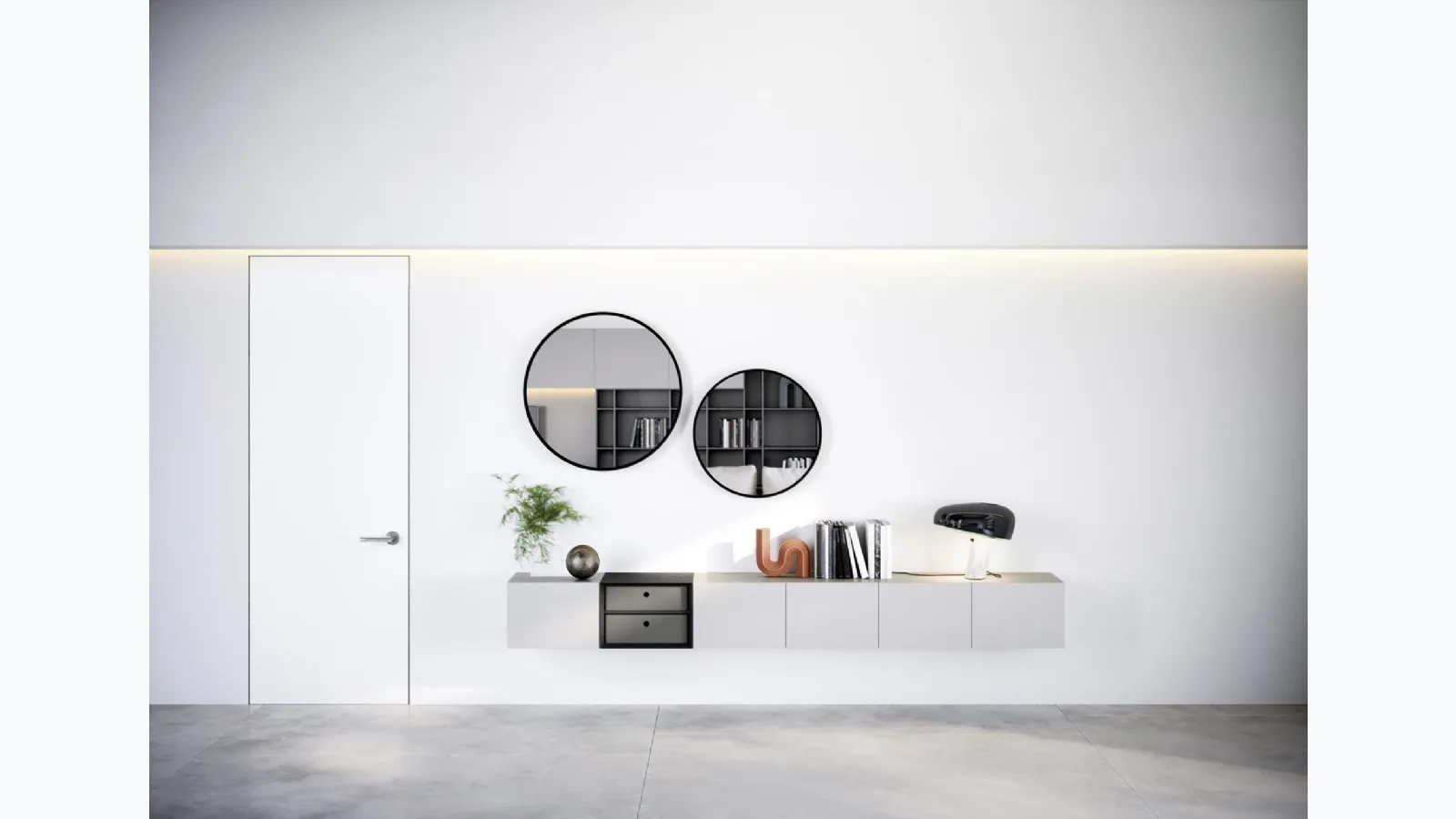Suspended Mobile Box 12 White by Novamobili