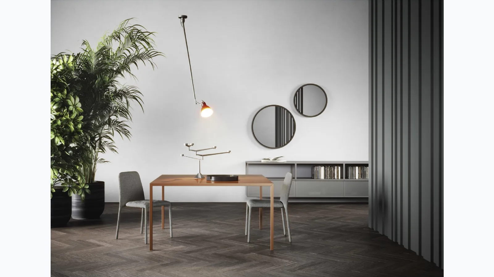 Suspended mobile Box 18 Glossy Gray by Novamobili