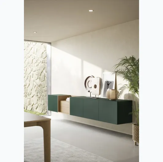 Suspended mobile Box 18 Green by Novamobili