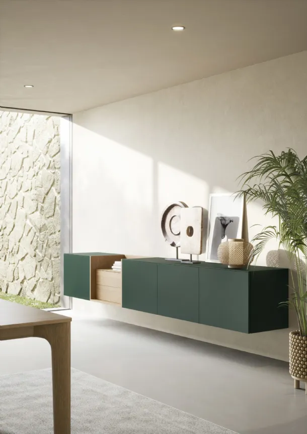 Suspended mobile Box 18 Green by Novamobili
