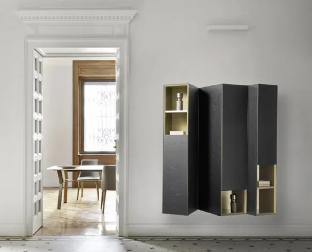 Suspended mobile Domino Clino in Oak by Sangiacomo.